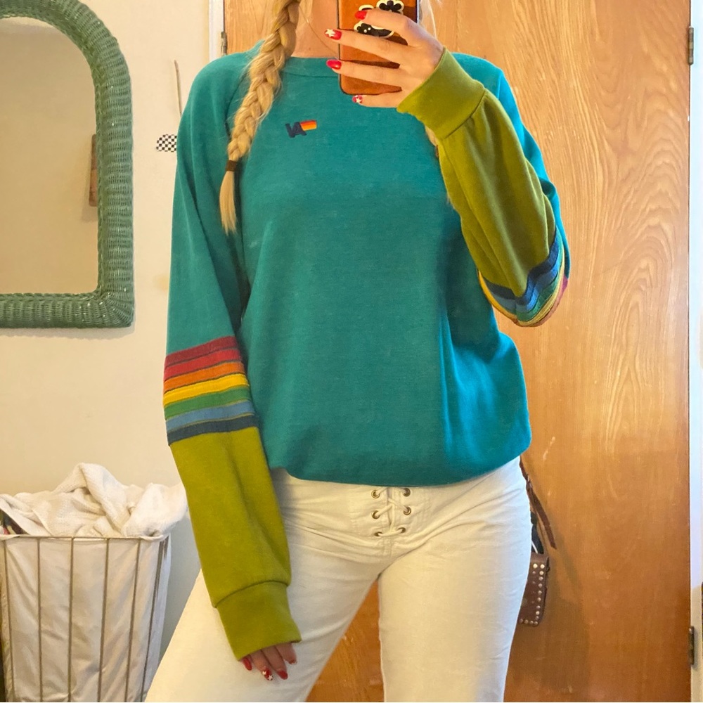 Aviator Nation Crewneck Sweatshirt Medium